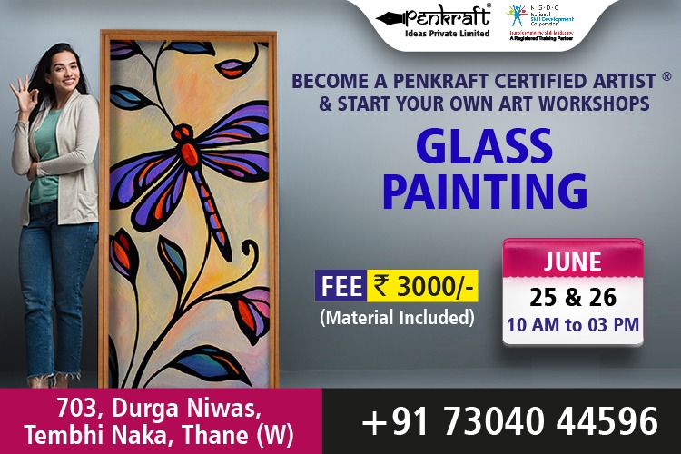 Become a penkraft certified Artist for Glass Painting